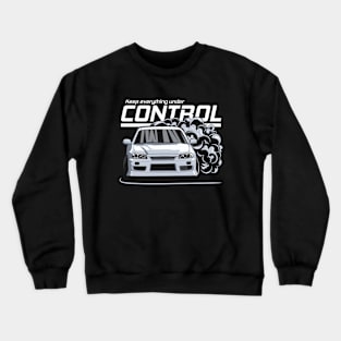 Keep everything under control (white) Crewneck Sweatshirt